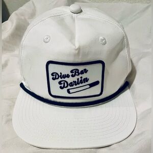 Dive Bar Darlin - Decky - Brian Fuller - White Cap - Trucker Hat - Adjustable